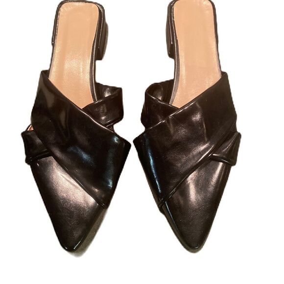 #131 PATENT Leather Point Toe Flats - Picture 2 of 8